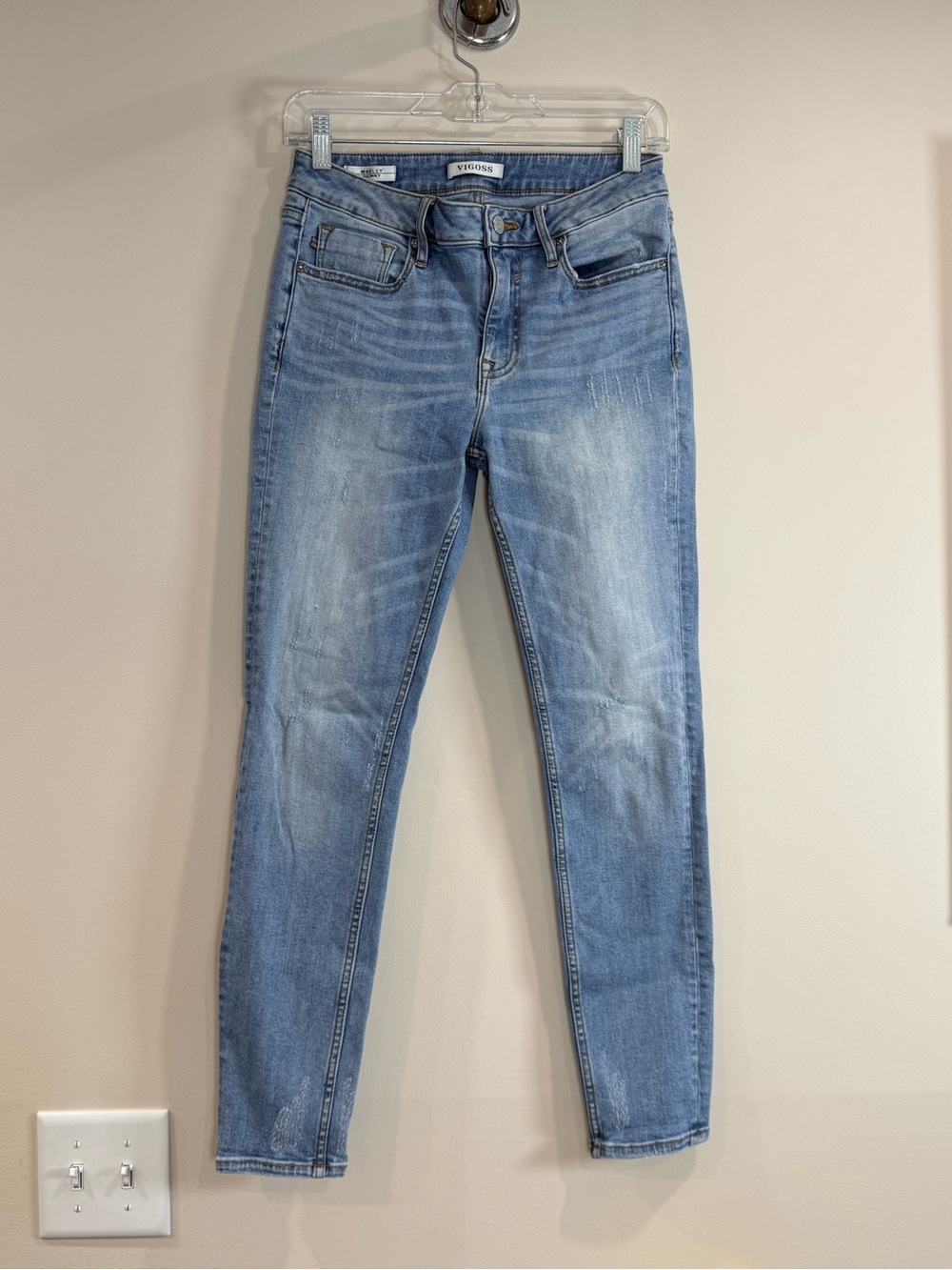 🔥Vigoss Light Wash Skinny Jeans - Women Size 27 EC🔥